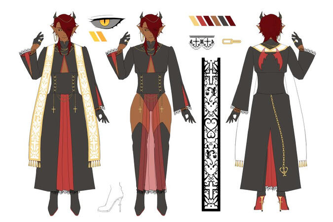 ref sheet vtuber cherrylemonlace